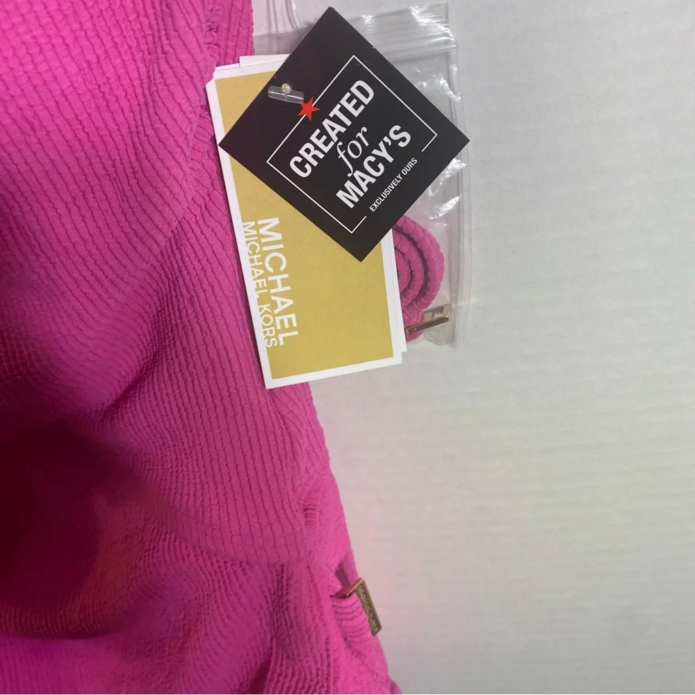 Womens 1pc swim Size‎ 4 Michael Kors 1 shoulder with cutout MSRP $98 NWT - Picture 3 of 4